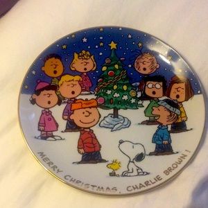 Danbury Mint Peanuts Christmas collector plate
